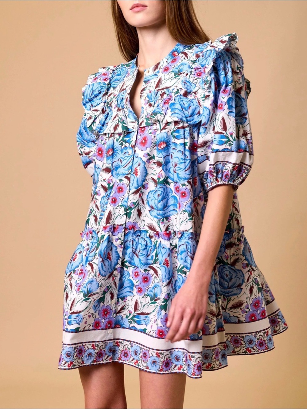 Cleobella Tatiana Mini Dress in Fluora Size S NWT